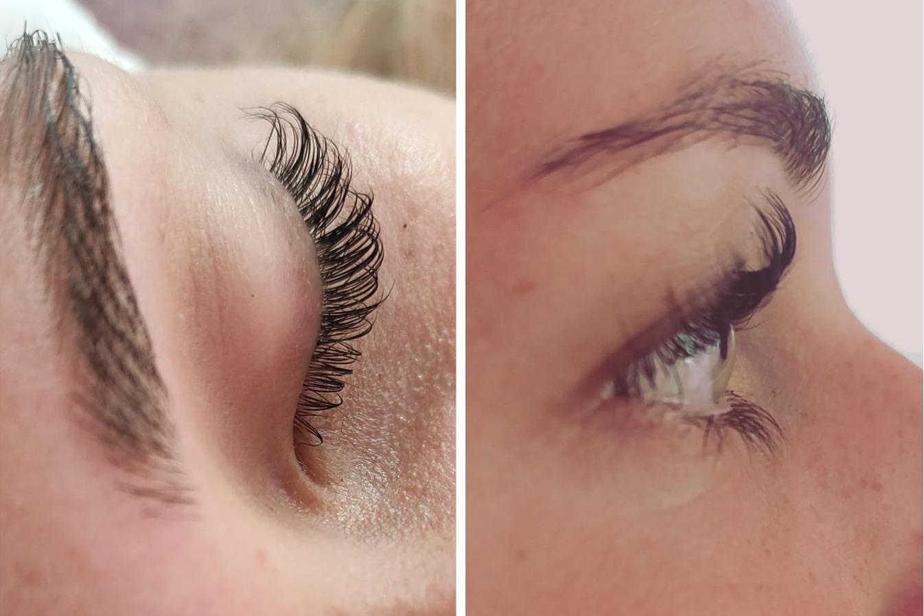 Lash lifting a botox